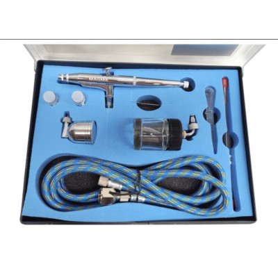 Aerograf profesjonalny 3 dysze 134K wąż AIRBRUSCH