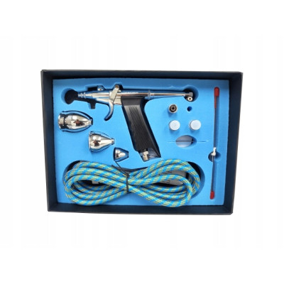 Aerograf AB116K 3 zbiorniki 3 dysze + wężyk