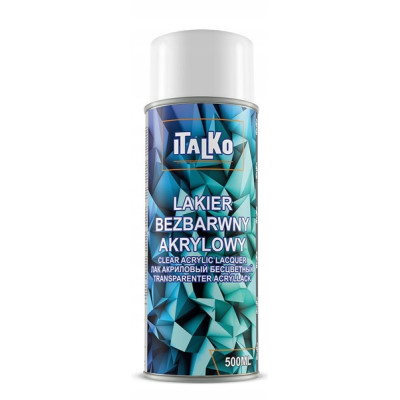 ITALKO SPRAY AKRYLOWY BEZBARWNY 500ML