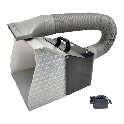 Kabina Lakiernicza przenośna modelarska - oświetlenie led obrotowy talerz