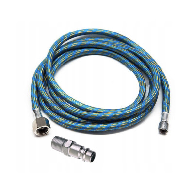 Wąż 1/8" aerograf do dużego kompresora + wtyk