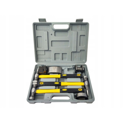 Młotki blacharskie kowadełka 3x młotek 4x kowadło