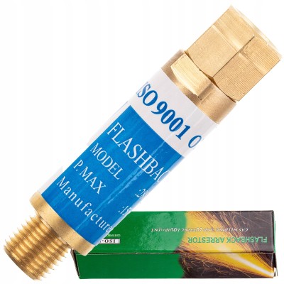 Bezpiecznik Tlen Tlenowy Przypalnikowy 1/4”-1/4” przed Cofnięciem Płomienia