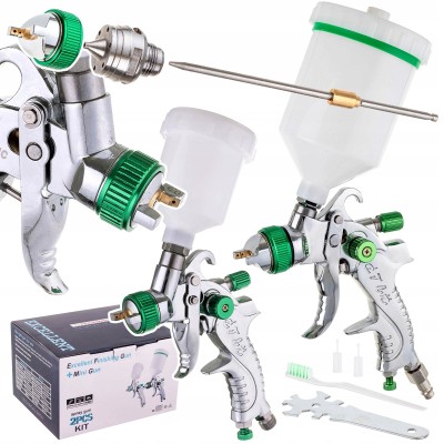 Pistolety Zestaw 1,4 + dysza 1,7 600ml + pistolet mini 0,8 125ml HVLP
