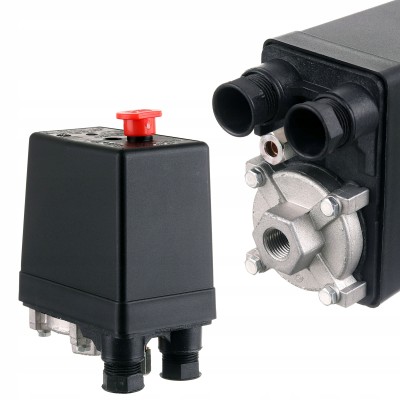 Wyłącznik Ciśnieniowy Presostat Kompresora 8/10bar 400V 1/4" 20A - NE-MA