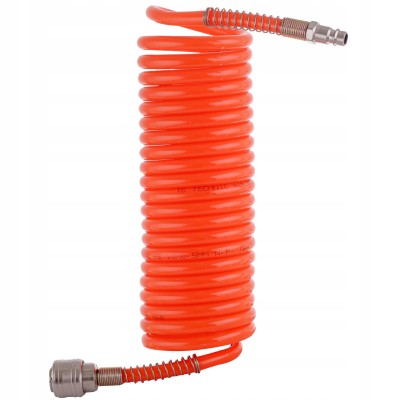 Wąż Spiralny 5m Przewód Pneumatyczny 6,5x10mm do Kompresora Sprężarki 10bar