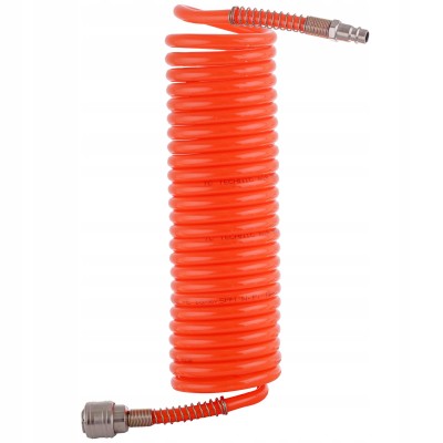 Wąż Spiralny 10m Przewód Pneumatyczny 6,5x10mm do Kompresora Sprężarki 10ba