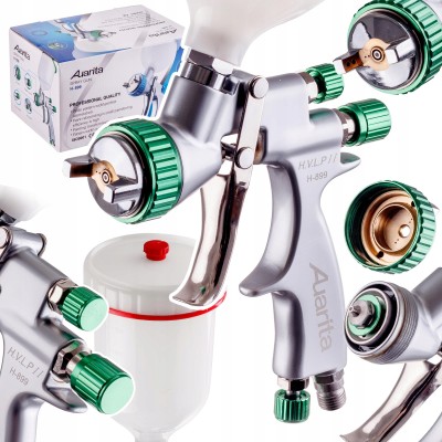 Pistolet Lakierniczy HVLP II Dysza 1,4mm do Malowania AUARITA 600ml 2 bar