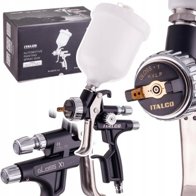 Pistolet lakierniczy ITALCO GLOSS X1 HVLP dysza 1,6mm MARKA PREMIUM