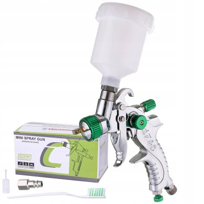 Pistolet Lakierniczy Malowania MINI HVLP Dysza 0.8 do Zaprawek 125ml