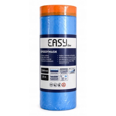 Folia maskująca z taśmą EASY Speedymask 1200mm 25m Autocolor lakiernictwo