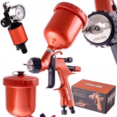Pistolet Lakierniczy PREMIUM HVLP 1,4mm ITALCO SHINE 2 z filtroreduktorem