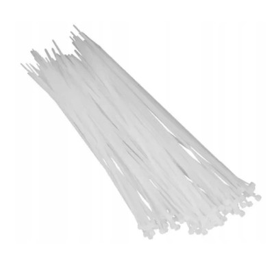 OPASKI ZACISKOWE BIAŁE PLASTIKOWE 9,0X550MM 50SZT